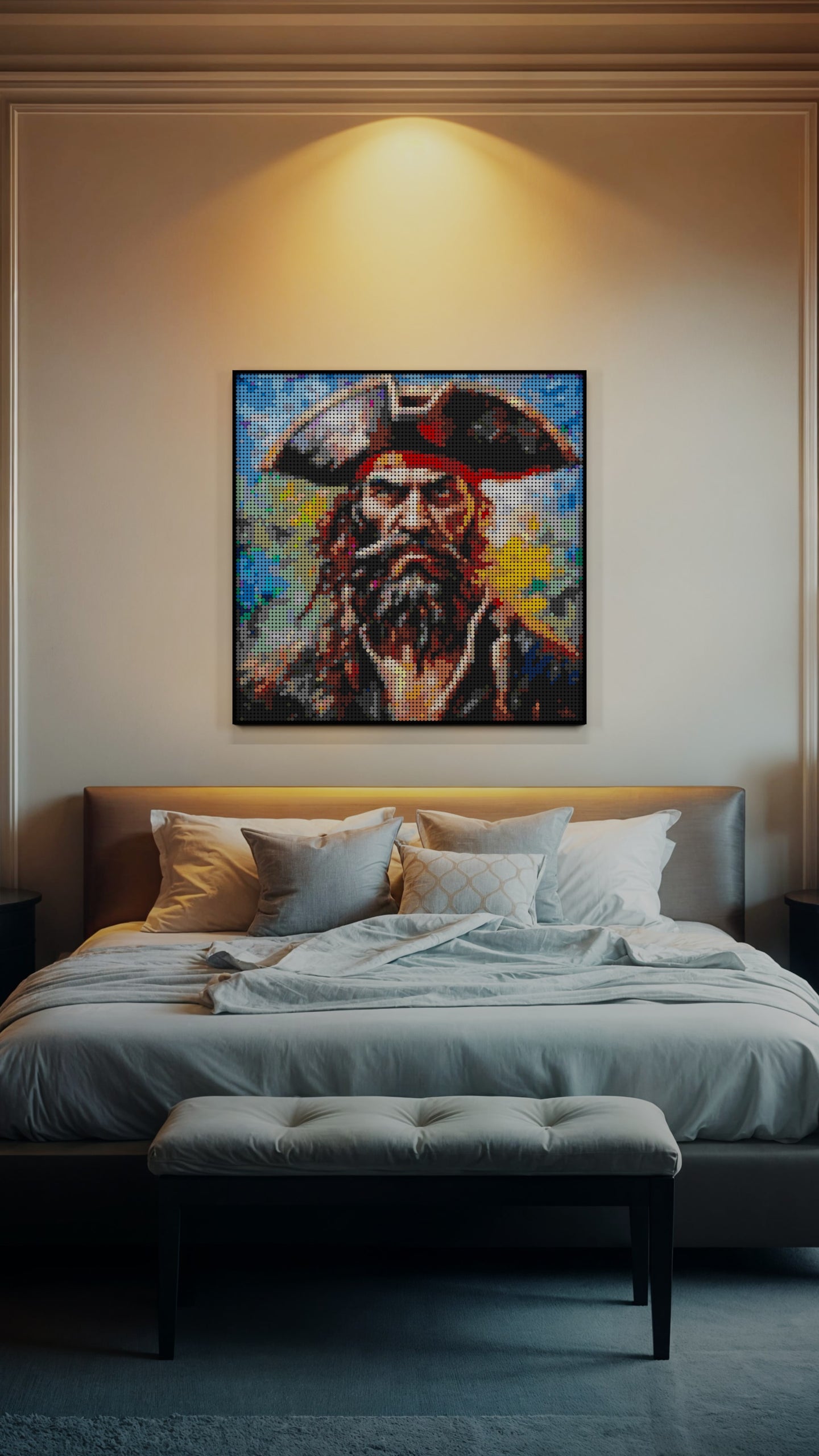 Captain Dreadheart LEGO® Style mosaic creative DIY building set